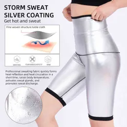 Full Cover Body Shaper Pants Sauna Shapers Sweat Sauna Effect Slimming Pants Fitness Short Shapewear Leggings Fitness Pants 211112