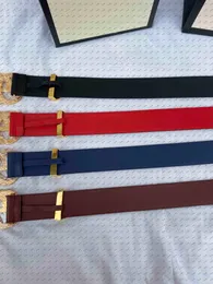 mens belt belts for men designer Classic best quality 4 color genuine leather ladies belt with frame men's belt women's gold silver buckle belt 09 814
