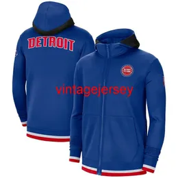 2021 Detroit 75th Anniversary Showtime Hoodie Jacke mit durchgehendem Reißverschluss S-3XL