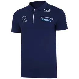 2021 T-shirt zespołu sezonowego F1 Racing Suit męskie mundury samochodowe Summer krótko-śliski wykonany na zamówienie w tym samym stylu