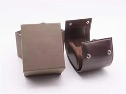 High Quality Brown Watch Boxes Travel Leather Case Gift box For Luxury PP Watches 5726 5711