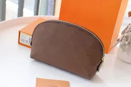 Lyx designerväska Dammode kosmetisk väska Super hög kvalitet handväska dam canvas plånbok Blommig rutig clutch 47515 Superior leverantörer