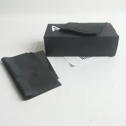 Märke Svart Solglasögon Box Sportig Glasögon Paket Högkvalitativ Eyewear Bag Cloth Egeglasses Tillbehör