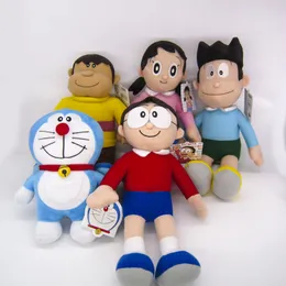 Anime Doll Nobita Nobi Doraemon Minamoto Shizuka Konta Takeshi Giant Honekawa Suneo Cartoon Plush Toy Y599