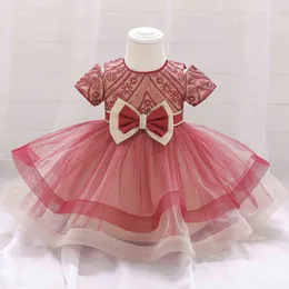 Baby Girl Clothes Vestidos Infantil For Girls Lace Princess Dress Tutu Kid Infant 1 Year Birthday Girl Party Wedding Prom Dress G1129