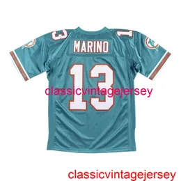 Homens de costura Mulheres jovens1994 Dan Marino Season 75th Anniversary Patch Jersey Bordado personalizado qualquer nome Número XS-5xl 6xl