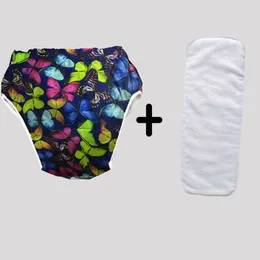 Adult Cloth Diaper Urinary Incontinence teenagers nappy cover with inserts Reusable Insert Inner grid ABDL XS-Large Size 210312