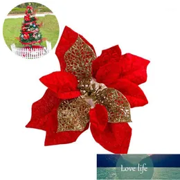 Christmas Decorations 1Pc 8" Inches Sprinkle Artificial Flower Wedding Party Decor Tree Ornament( Red) Red1 Factory price expert design Quality Latest Style Original