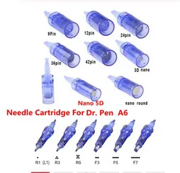 9/12/36/42 Pins Replacement Needle Patron för uppladdningsbara Microneedle Wireless Dermapen Tips Dr Pen Ultima A6