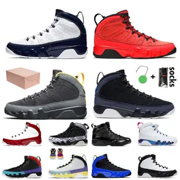 2021 Jumpman 9 With Box Men Women 9s Basketball Shoes Chile Red University Blue Change The World Sneakers Oregon Ducks Pink Multi Trainers
