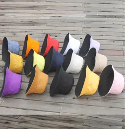 5PCS summer Man joker Wide Brim Hats woman dome fisherman hat Foldable in solid colors Pure cotton sun ha ts Spring, fall, Student couples winter,