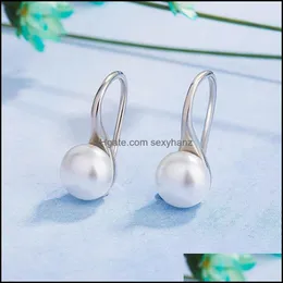 Other Earrings Jewelry Solid S925 Sier Earring Real Pearl Orehini Fine 925 Bizuteria Kolczyki Gemstone Drop Women Delivery 2021 Ke3Li