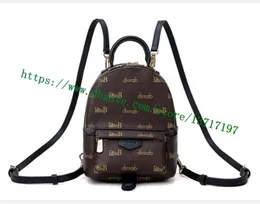 Top Women Lady Reverse Bag Canvas Pack Backpack M44872 Palm Grade Mini Shipping Coated Flower Brown Letters Free Springs FJSRT