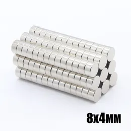 50pcs N35 Round Magnets 8x4mm Neodymium Permanent NdFeB Strong Powerful Magnetic Mini Small magnet