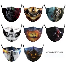 2023 Halloween Digital Printing Daily Protection Mask Fashion Creative Dust-Probroof Haze-Probroot Riding PM2.5 PM2.5