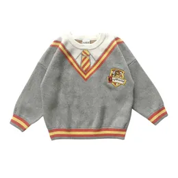 Осенью и зима новых мальчиков и девочек детская COS Wizard Wizard свитер детские свитеры 210308