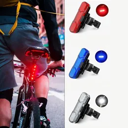 Bicicleta USB carregando LED aviso luz de luz traseira luz de cauda impermeável luzes de bicicleta luzes USB carregando luzes de aviso de carregamento