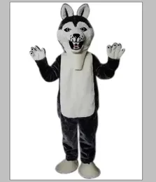 Cartoon Sukienka Stroje Czarne Zwierząt Wolf-Dog Maskotki Kostium Halloween Boże Narodzenie Fancy Party Dress Festival Clothings Carnival Unisex Dorośli Outfit