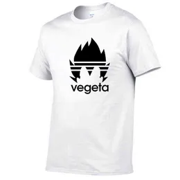 Sommar anime tryck Kvinna T-shirts Goku Vegeta Rolig T-shirts Män Sommar bomull Harajuku Kortärmad T-shirt G1203