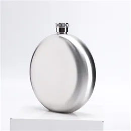 Stainless Steel 5 Oz Hip Flask Round Marble Pattern Bottle Russian Special Shaped Portable Wine Pot Simple Fashionable 10 5ml B2