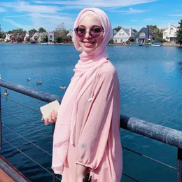 90 * 185 cm envoltório muçulmano cabeça lenços balinês sarja enrugado hijab cor sólida xailb lenço islamic foulard hijabs para mulheres xy520