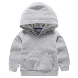 Boys Jackor för tjejer Kids Hooded Coat T-shirt Baby Kläder Långärmad tröja Barnkläder Toppar P4276 210622