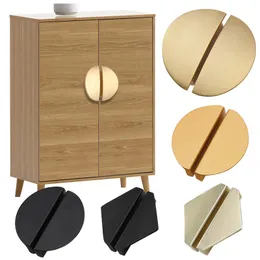 Handles & Pulls Gold Semicircular Handle Dresser Cabinet Shoe Wardrobe Door Black Round Triangle Furniture