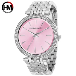 Rhinestone Watch Pink Gold Diamond Business Fashion Waterproof Quartz Ladies Watches