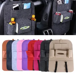 1PC New Car travel Bag Car Universal Back Seat Organizer Auto Multi-Pocket Trash Tissue box Hanging Storage X6X075287 210315