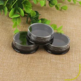 3g Round Plastic Jars Bottle with Clear Lids Refillable Makeup Cream Eyeshadow Lip Balm Sample Storage Container Pot Packing Bottles