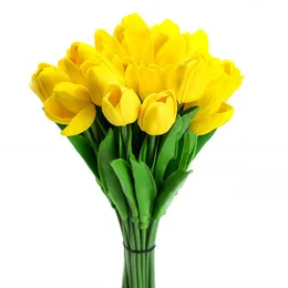 15 Tulipani Artificiali In Seta | Steli Di Tulipani Finti Per Bouquet Fai Da Te, Decorazione Casa, Matrimonio, Realistici Al Tatto - 5