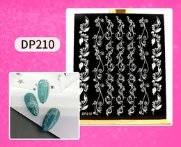 Sıcak Satış Moda Tırnak Sticker Çıkartmaları 3D Rölyef Çiçek Garland Tırnak Sticker Sac Beyaz Renk DIY Nail Art Araçları