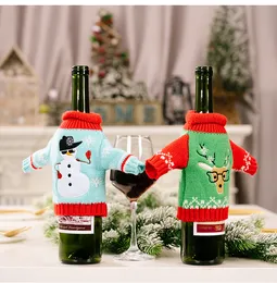Exquisite Knitted Wine Bottle Covers for Festive Table Decor from