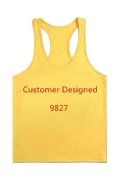 Musculation Vest Bodybuilding Abbigliamento e fitness Uomo Canottiera Solid Canotte Blank Men Gym Tank Shirt 211120