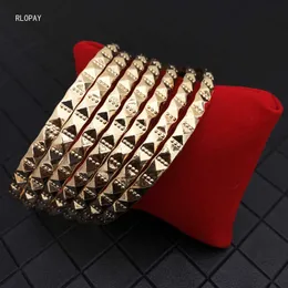 Wholesale 7pcs Bangle Sets Gold Geometric Desgin Moroccan Jewelry Bangles for Women Layered Hand Bangle Bracelets Q0719