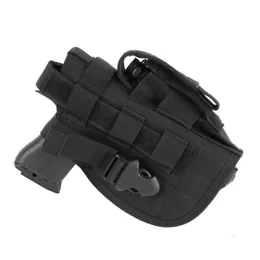 Stuff Sacks Tactical Molle Holder Universal Pistol Holster Concealed Combat Military Bag CS Waist Quick Gun Case For Shooting