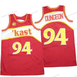 2021 Novo atacado barato Kast Dungeon Basketball Jersey Men's All Ed Red Size S-XXL Top Quality