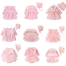 Neugeborenes Baby Mädchen Prinzessin DressClothes Baby Taufkleid Kleinkind Taufkleid Vestidos 0 3 6 9 Monate Kinder Outfits 210315