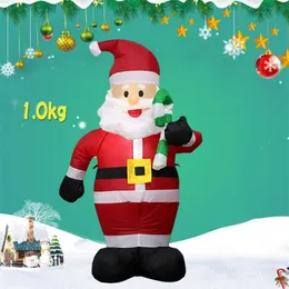 1,2 m aufblasbarer Weihnachtsmann mit Licht, aufblasbare Weihnachtsdekoration, aufblasbares Gartenspielzeug, Outdoor-Spielzeug, Heimdekoration 211012