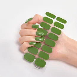 16 Suggerimenti / Foglio Pure Adesivo di colore Puro Cover Full Nail Wraps Nail Smaly Sticker 2021 Nuovo Nail Art Manicure