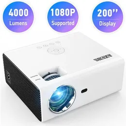 Azeus RD-822 Video Projector Leisure C3MQ Mini Projectoren Ondersteund 1920 * 1080p Draagbare projector voor thuis met 40000 uur LED LAMPA28 A06