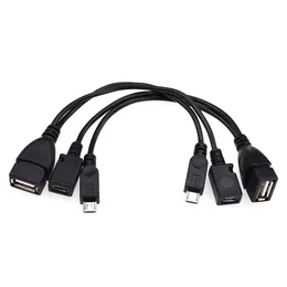 2 w 1 OTG Adapter Micro USB Host Power y Rozdzielacz USB do mikro 5