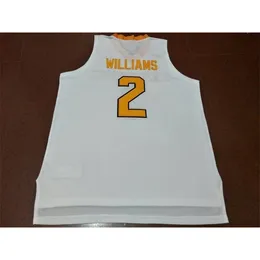 Vintage Turuncu Tennessee Vols # 2 Grant Williams Koleji Gerçek Nakış Basketbol Forması Boyut S-4XL veya Özel Herhangi bir Ad veya Sayı Forması