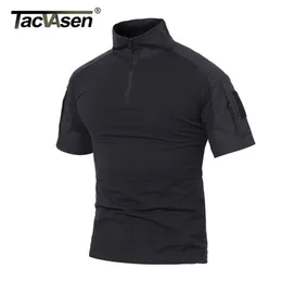TACVASEN Men Summer T Shirt Navy Paintball Tactical T-Shirt Short Sleeve Military Camouflage Cotton Tee Shirts Hunt Clothes 5XL 210714