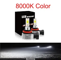 Pampsee Car Reflektor COB 12000LM 60W H4 LED H7 CANBUS H1 H3 H8 H11 9005 9006 9007 880 3000K 6000K Samochód Auto Headlamp Light Lights do samochodu