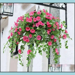 Decorative Flowers & Wreaths Festive Party Supplies Home Garden 65.5 Cm Kunstzijde Ochtend Glory Nep Bloem Hoge Kwaliteit Voor Bruiloft Diy