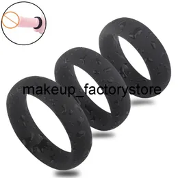 Massage 3 Sizes Silicone Durable Penis Ring Adult Men Enhance Erection Ejaculation Delay Cock Rings Enlargement Sex Toys For Male
