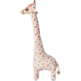 67см творческий милый большой симулятор жираф кукла плюшевая игрушка спальная подушка может стоять в комнате украшения подарок на день рождения для детей 210728