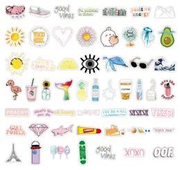 Fedex Shipping Wholesale 100pcs/pack Ins Cute VSCO Stickers For Water Bottle Car Luggage Laptop Skateboard Bicycle Decal Kids Gifts
