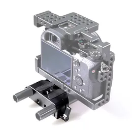 Uniwersalny niski profilu kamery DSLR Płyta podstawy aluminiowej z zaciskiem 15mm pręta, taki jak Sony FS7 dla Sony A7 Series